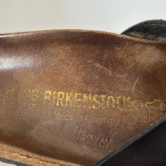 Birkenstock Madrid Leather Sandals Black size 38 size 7.5 women US - Picture 7 of 8